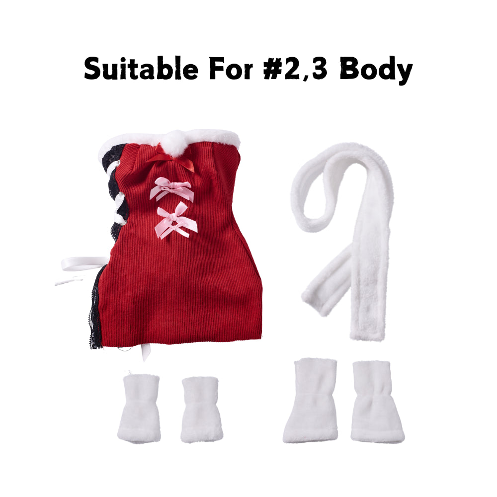 Mini Sex Doll Dress Up Red Plush Skirt Set Cosplay Clothing (For #2,3, MRLSEXDOLL Mini Sex Doll Dress Up Red Plush Skirt Set Cosplay Clothing (For #2,3, MRLSEXDOLL