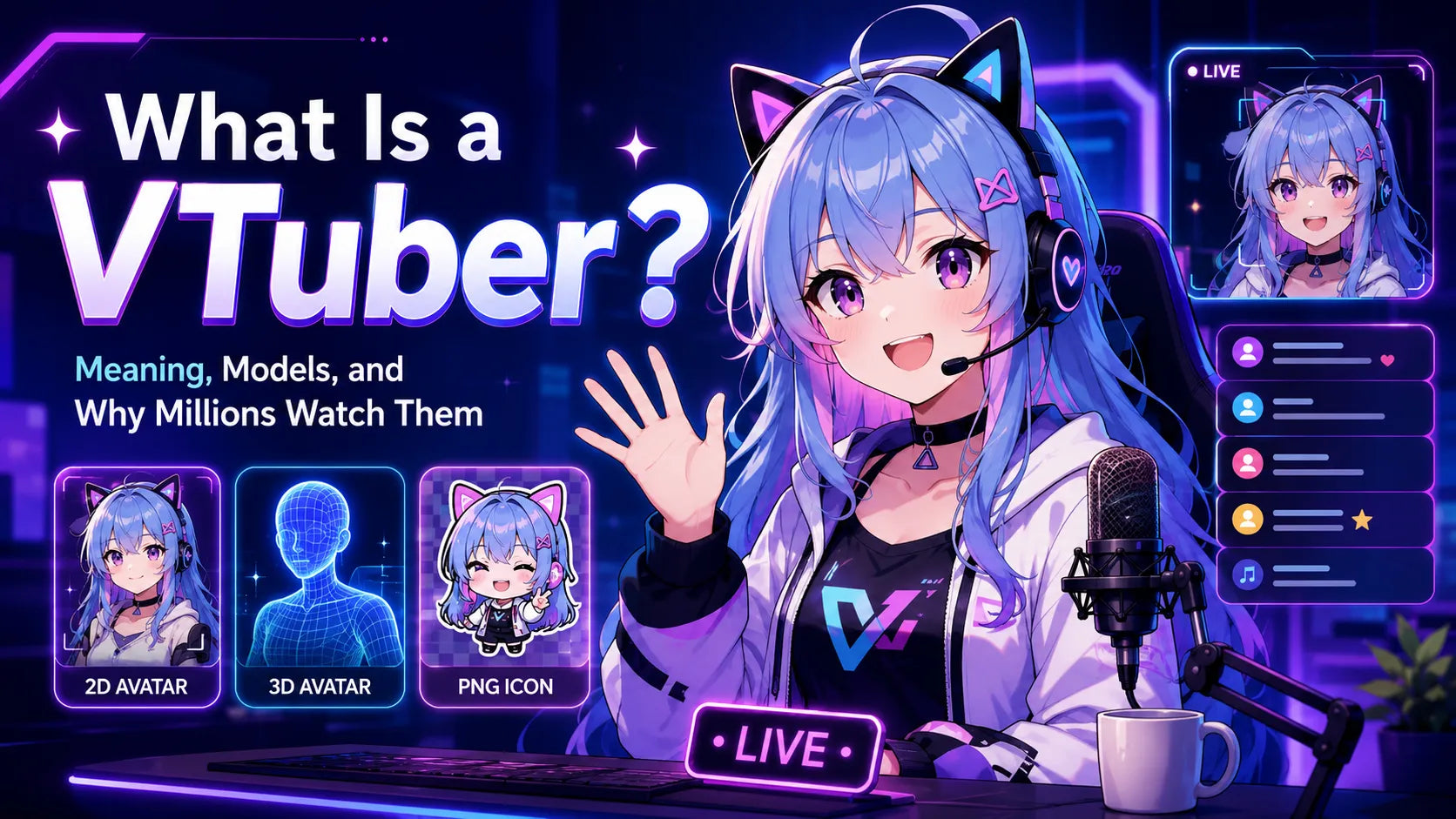 What Is a VTuber? Meaning, Models, and Why Millions Watch Them