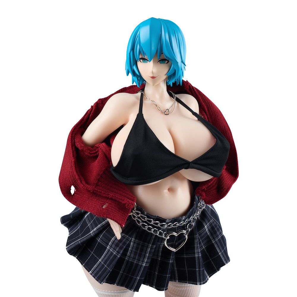 Image of Sex Doll Clothing Red Uniform Set Sexy Lingerie Anime Cosplay (For #1~10,12 Body)