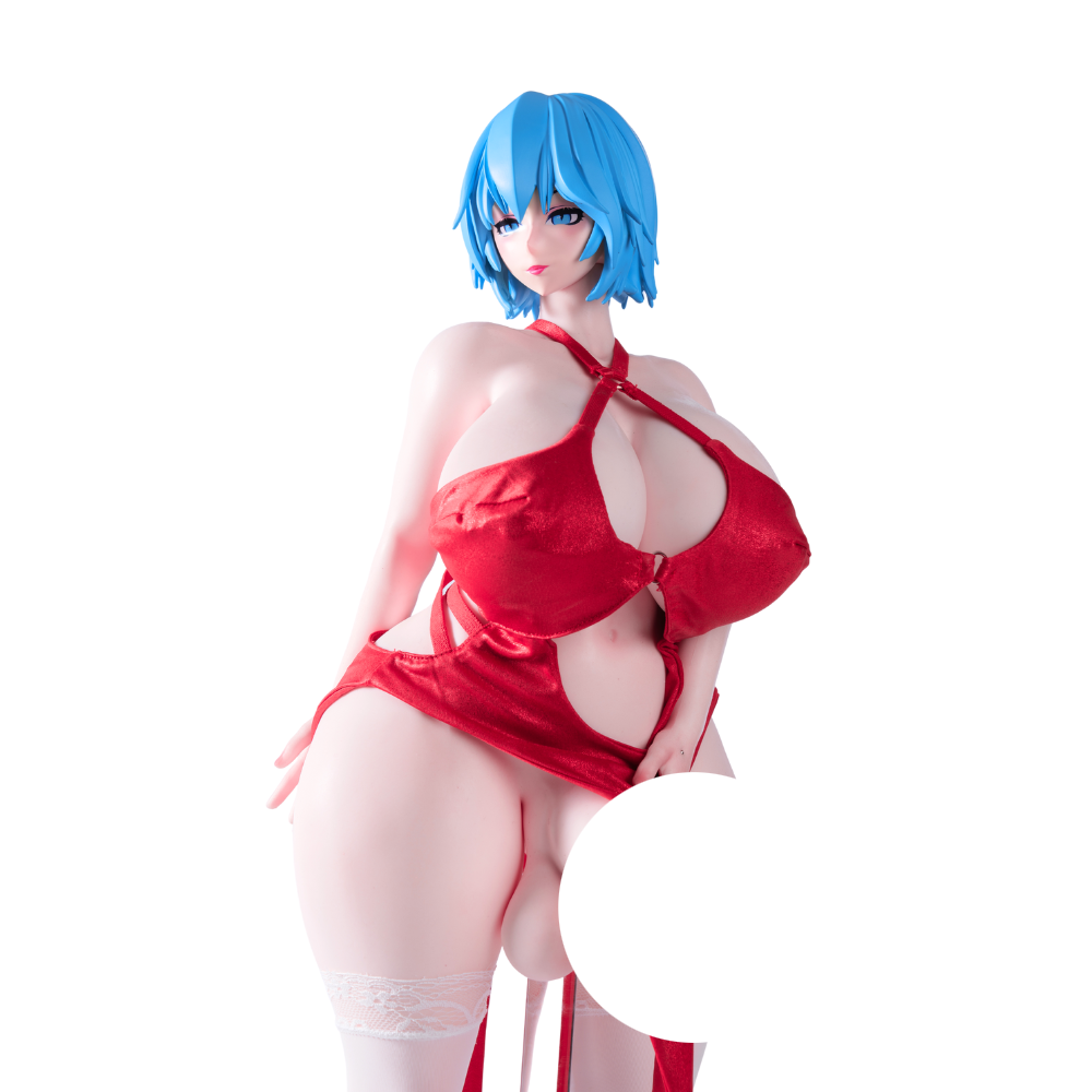 Image of Mini Sex Doll Clothes Red Gown Sexy Dress (For #2,5,7,8 Body)