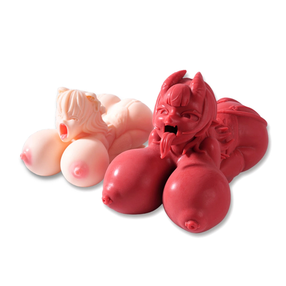 Image of Meru The Succubus: Co-branding Blowjob Sex Toy Red Skin Hentai Doll