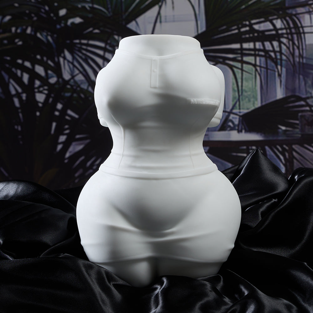Image of Breenda:skirt girl sex doll torso All-White Design Sex Toy For Men