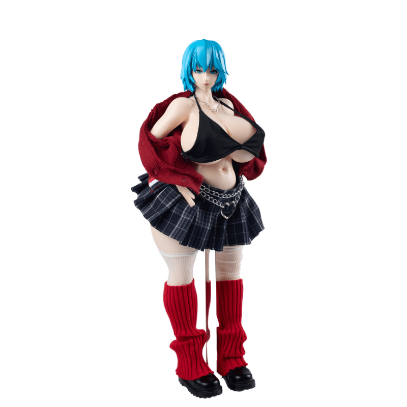 Image of Sex Doll Clothing Red Uniform Set Sexy Lingerie Anime Cosplay (For #1~10,12 Body)