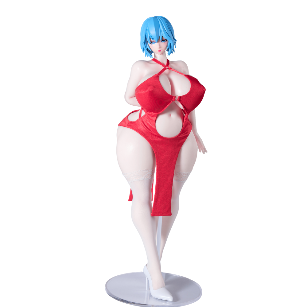 Image of Mini Sex Doll Clothes Red Gown Sexy Dress (For #2,5,7,8 Body)