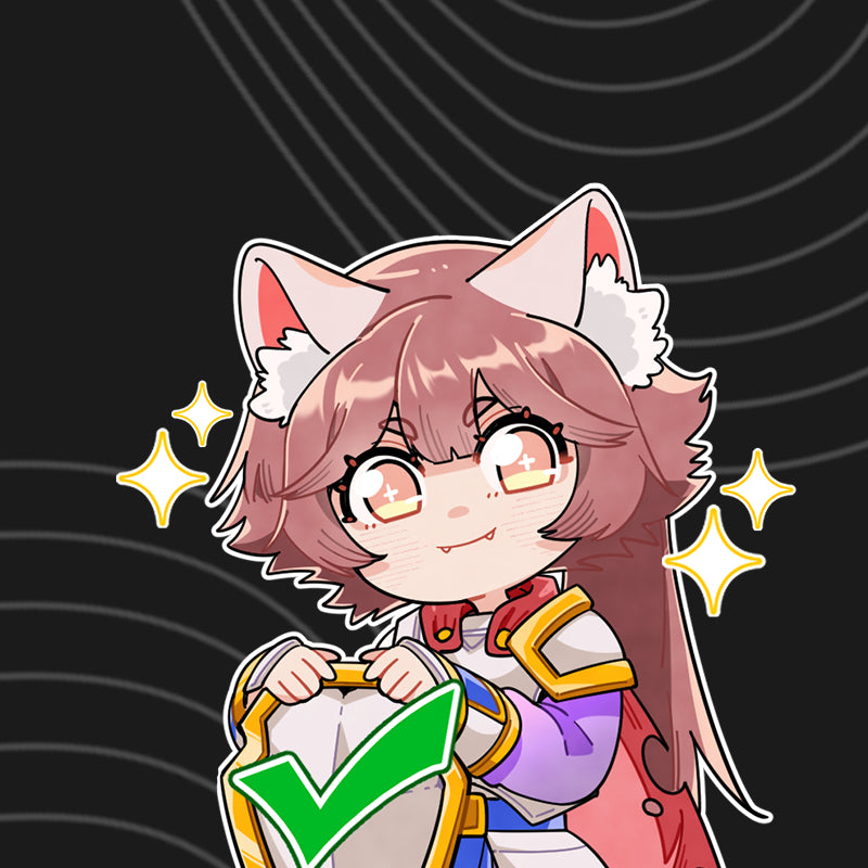 Image of Cat girl shield: High quality ensured.