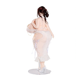 BBW Milf Mini Sex Doll Clothes White Formal Dress (For #4,10,11 Body)   MRLSEXDOLL