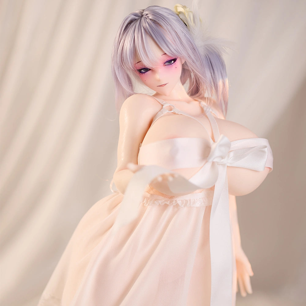Image of White Sexy Lingerie Mini Sex Doll Clothes Sleep Dress ( For #2,3,5,6,7,8,9,12 Body)
