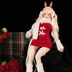 Mini Sex Doll Dress Up Red Plush Skirt Set Cosplay Clothing (For #2,3,   MRLSEXDOLL