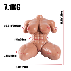 Juri: Muscle Girl Torso Sex Doll Female Bodybuilder Real Doll – MRLSEXDOLL