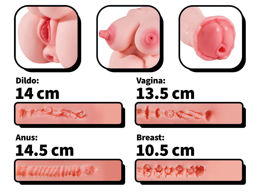 Image of Molly: 10.4LB MRL's 5-Channel Horsecock Futa Sex Doll