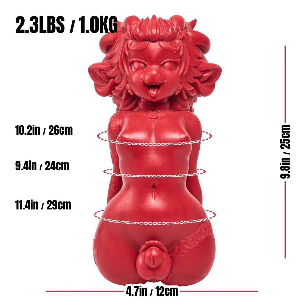 Image of Dreddy size chart showing 25cm length, 12 cm width, and chest, waist, and hip measurement.