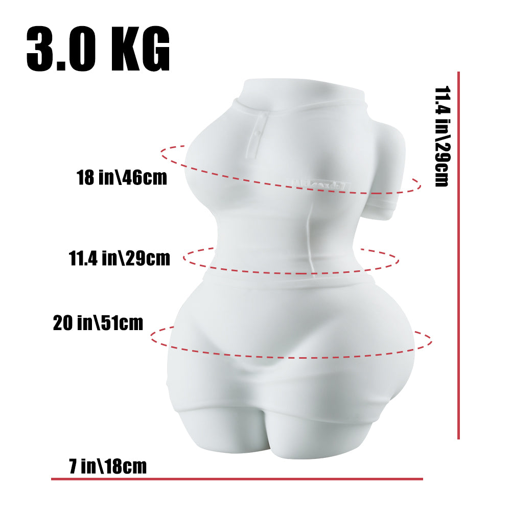 Image of Breenda:skirt girl sex doll torso All-White Design Sex Toy For Men