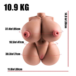 Tan Big Lucy: Torso Sex Doll Big Butt Male Masturbator  MRLSEXDOLL