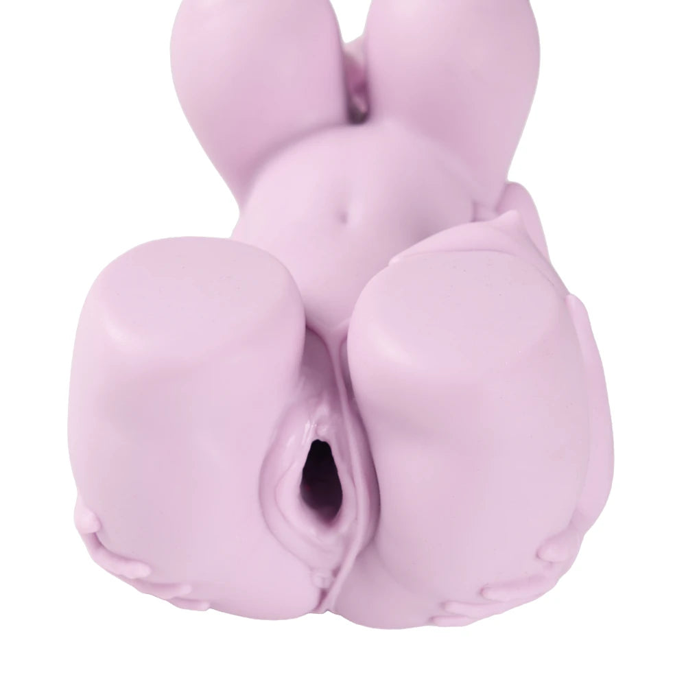 Image of Hana onahole close-up showing the vaginal opening between the sculpted thighs.