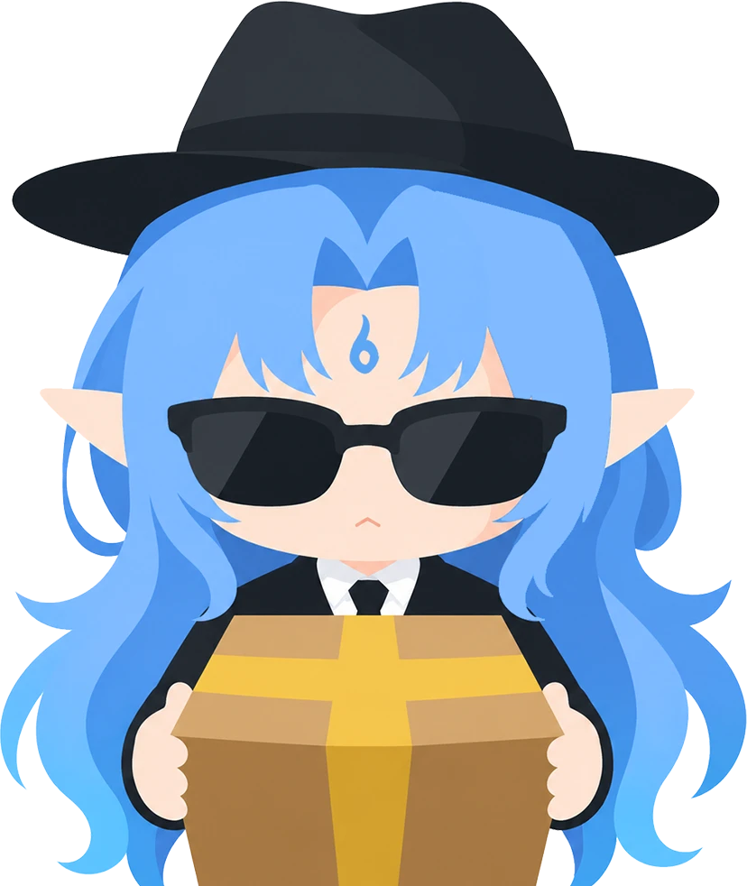 MRL agent mascot holding a sealed parcel to represent discreet and private shipping