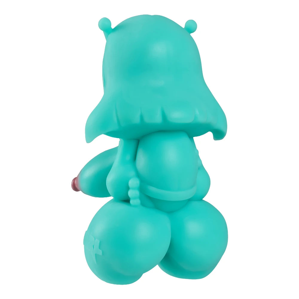 Image of Rear three-quarter view of Rei showing the back of her hair, arms, and body sculpt.